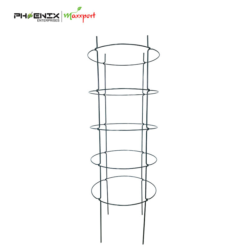 Round Collapsible Tomato  Foldable Tower  Foldable Steel  Climbing Plant support cage