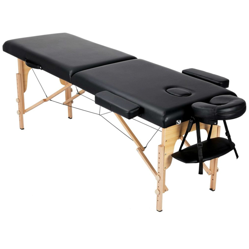 High quality SPA Moxibustion Used Portable Wooden Massage Table Bed For Sale