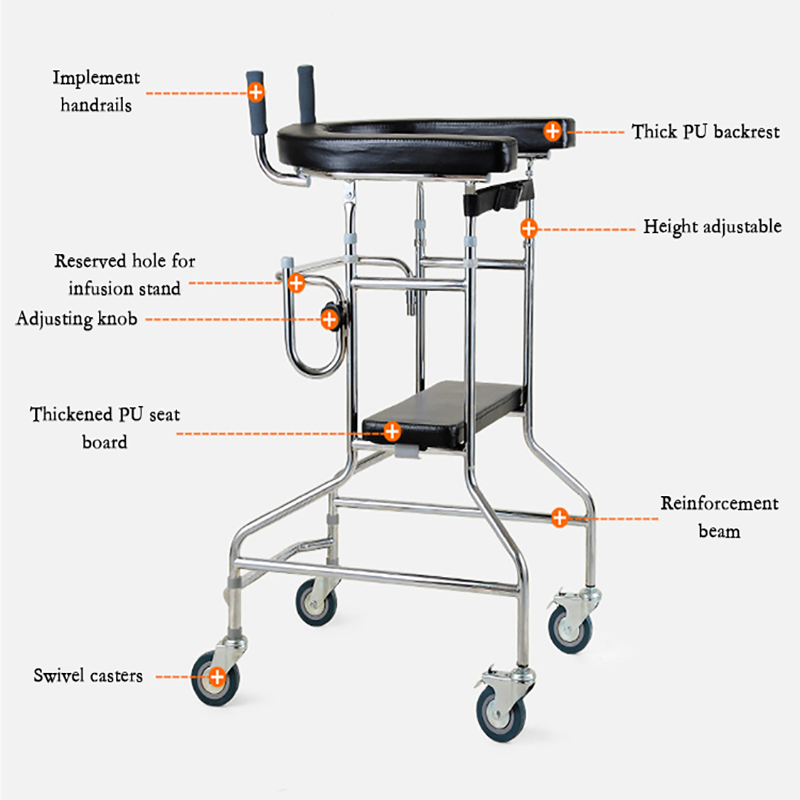 Adult Walking Aid Hemiplegic Walker aid walker Training rollator rehabilitation equipment cerebral palsy standing frame