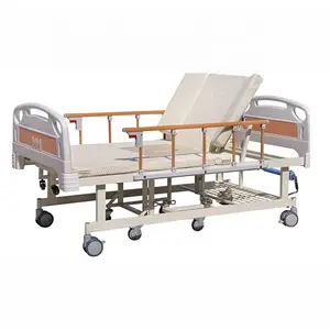 Brand New Manual Home Medical Care Hospital Nursing Bed which Wheelchair For Elderly