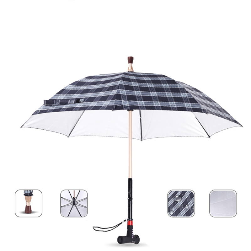 New high-quality medical home elderly adjustable intelligent cane umbrella