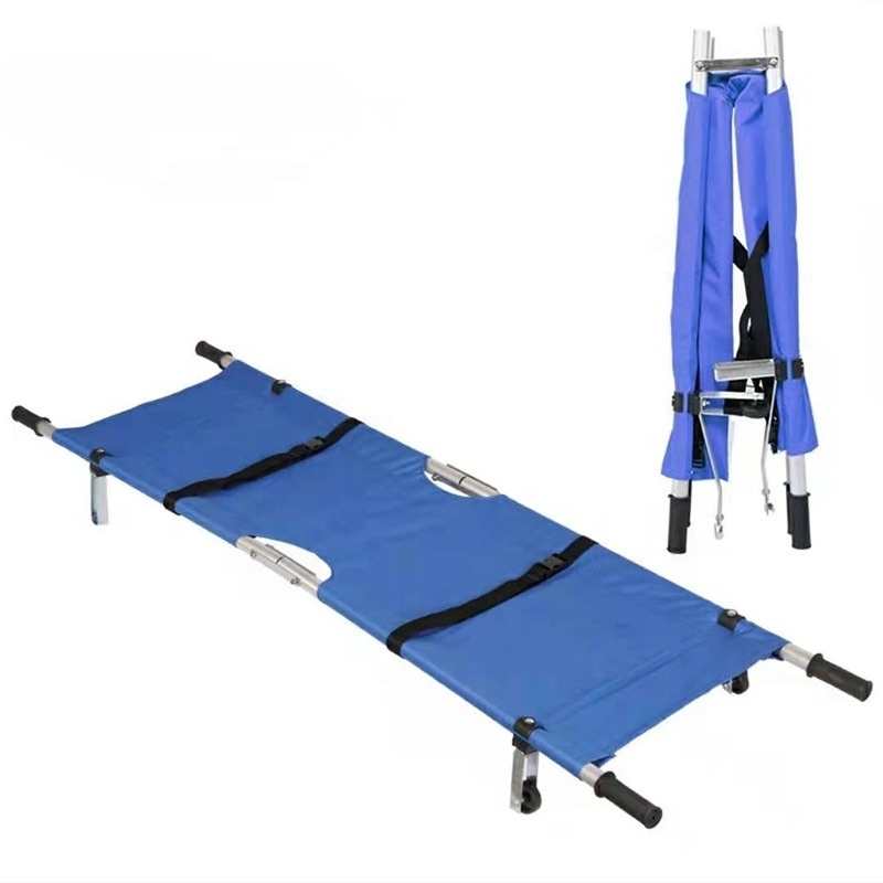 High Quality Lightweight Foldable Portable Two Section Outdoor medical Aid Emergency Stretcher