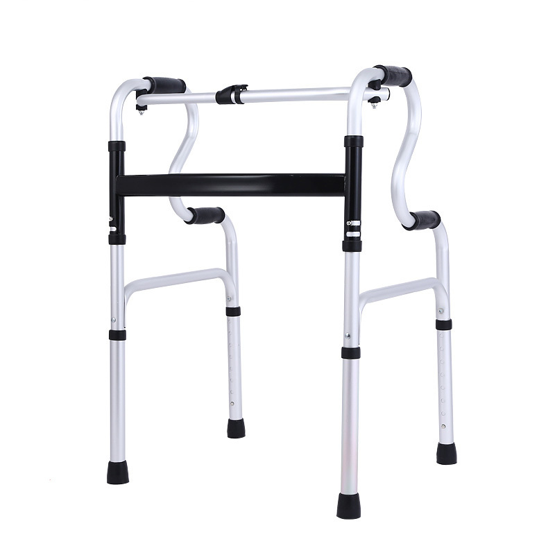 factory direct price Adjustable Four Legs Medical Walking Stick Crutch folding cheap walking aid forearm adult walker