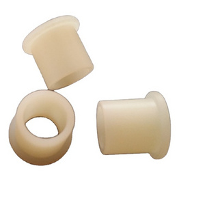 China Wholesale High quality custom bush nylon plastic flanges shaft sleeve bushing