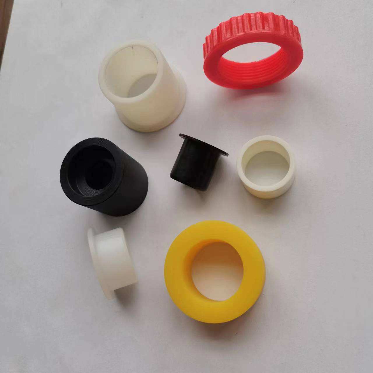 Oem Cnc Pvc Peek Machining Parts Bearing Sleeve Bush