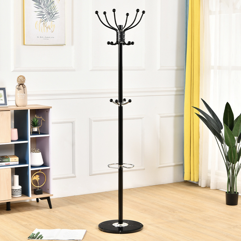 High Quality metal standing Coat Rack tree steel storage hanging coat stand for clothes floor hanger for bedroom