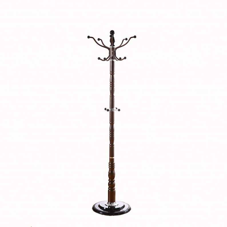 Hot Sale Home Living Room Furniture Antique Design Metal Base Solid Storage Coat Rack