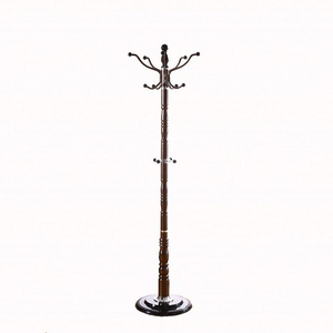 Hot Sale Home Living Room Furniture Antique Design Metal Base Solid Storage Coat Rack