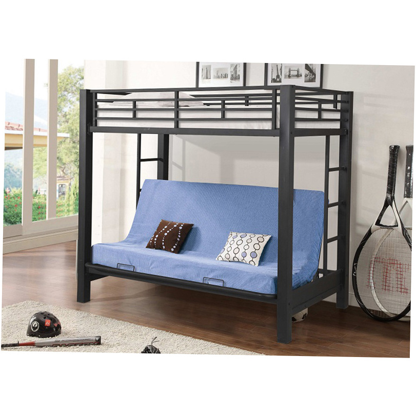 Free Samples Bedroom Furniture Fashion Design Folding Sofa Bed With Ladder Double Metal Frame Bunk Bed