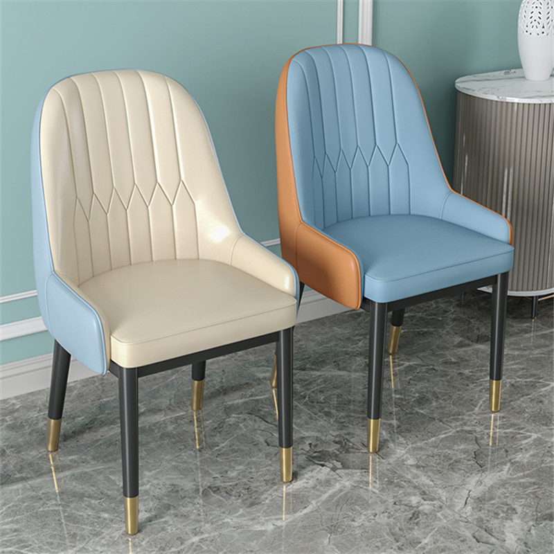 Wholesale Restaurant Luxury Dine Design Chair Indoor Hotel Furniture Upholstered Leather Dining Chair