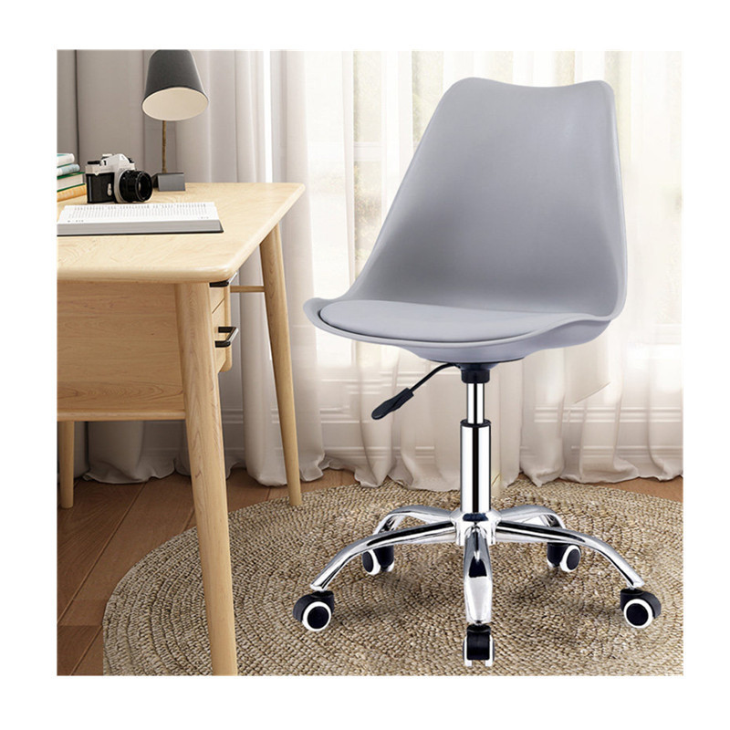 Home office chairs kitchen dining room bar stool with wheels and hard plastic top ergonomic computer chair