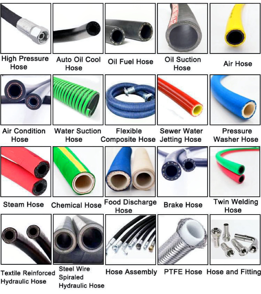 High quality Fuel Delivery Oil Suction Steel Wire Braided Rubber Hose Hydraulic Hose