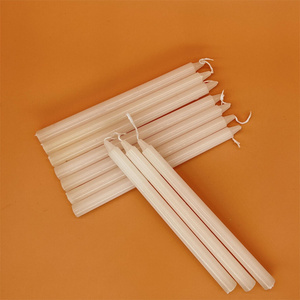 2024 Hot handmade white candle 1.2cm x 16cm stick paraffin wax party Mother's Day Easter Ramadan wholesale