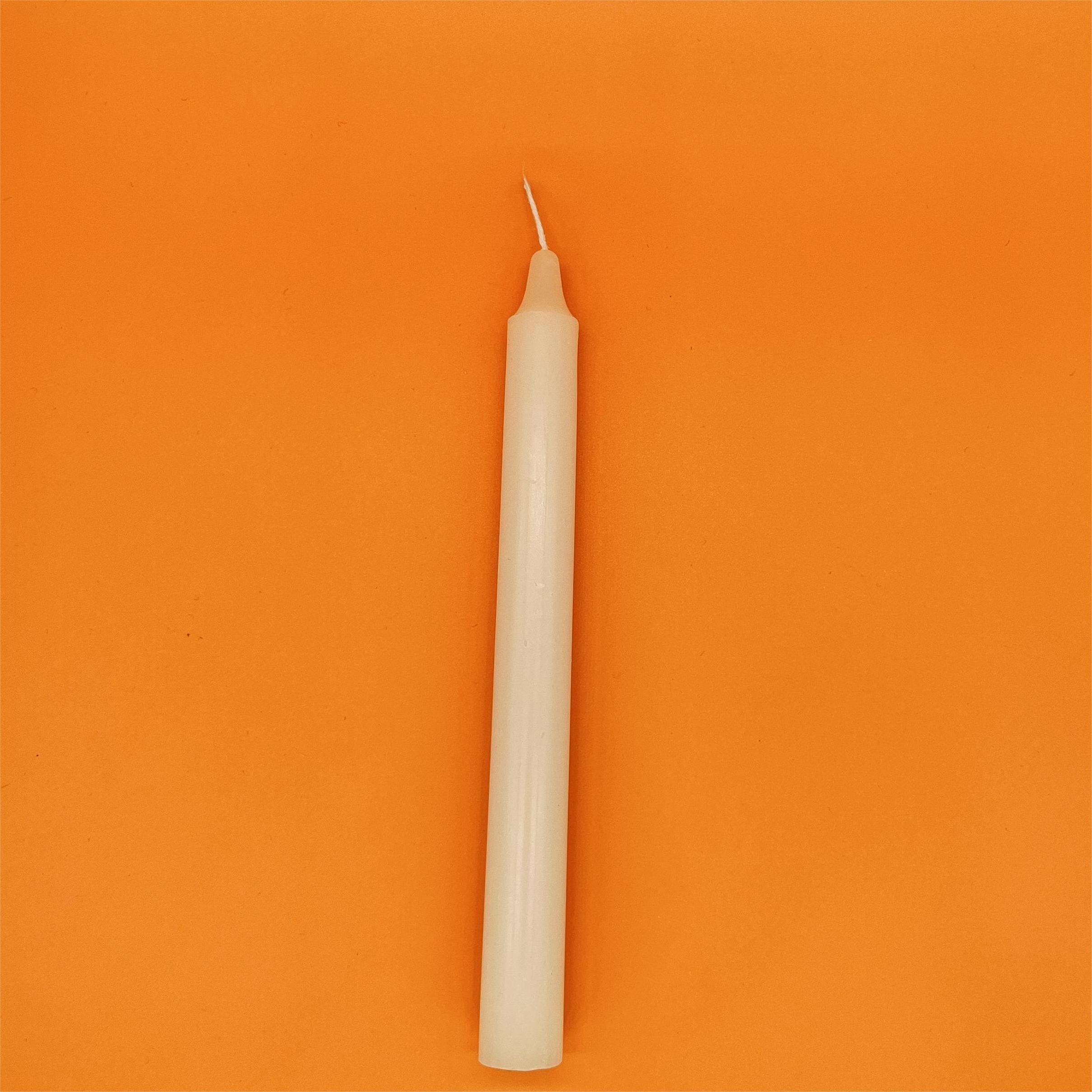 2024 Hot handmade white candle 1.2cm x 16cm stick paraffin wax party Mother's Day Easter Ramadan wholesale