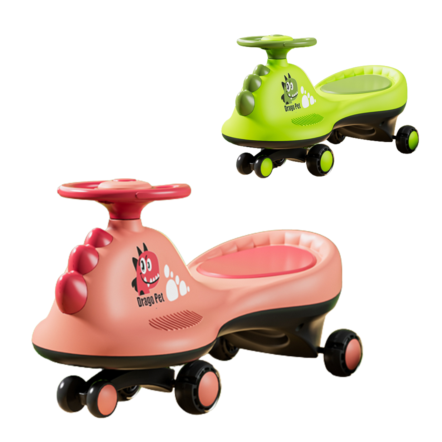 new model Ride on car Mute Wheel with Light Swing Car twisting car