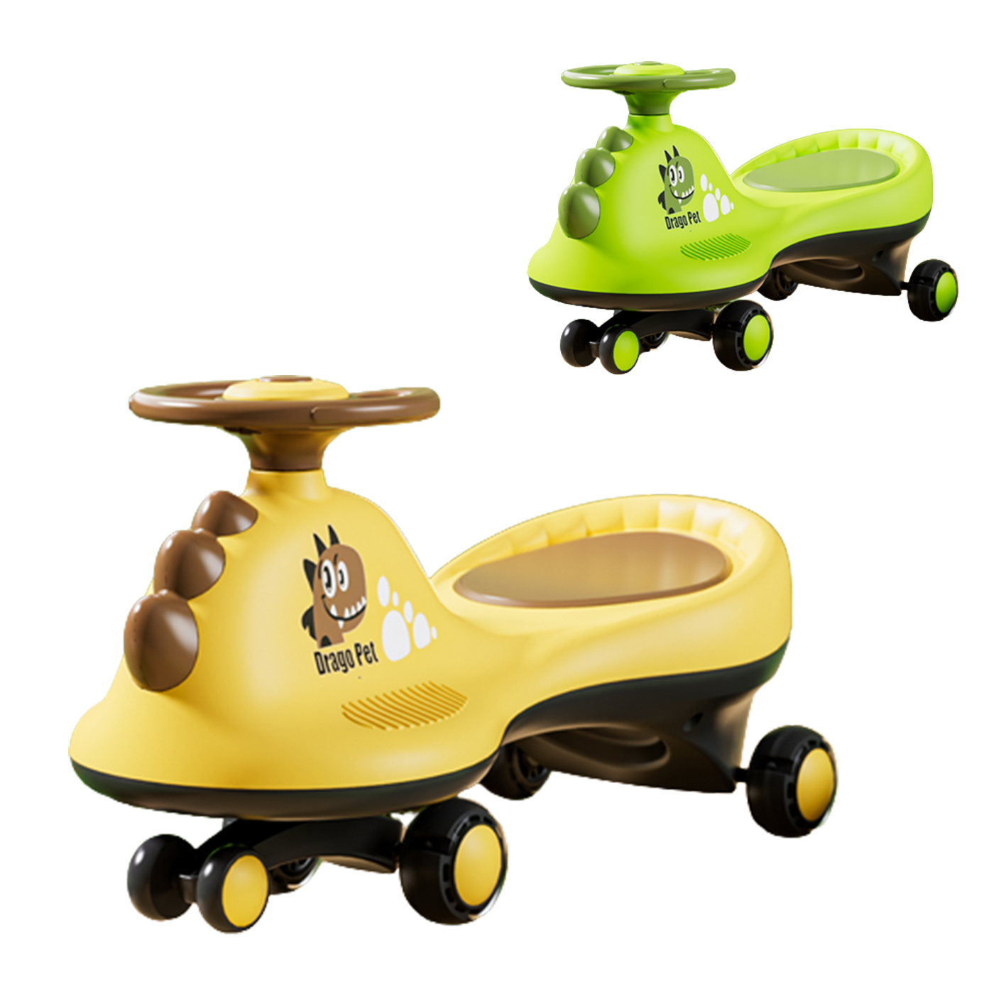 new model Ride on car Mute Wheel with Light Swing Car twisting car