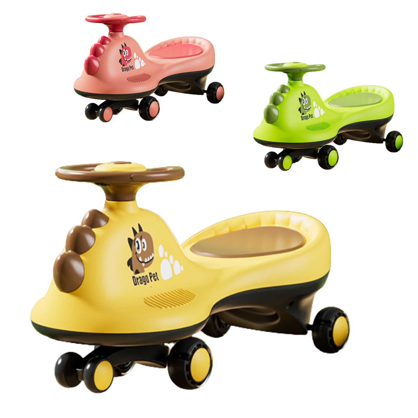 new model Ride on car Mute Wheel with Light Swing Car twisting car