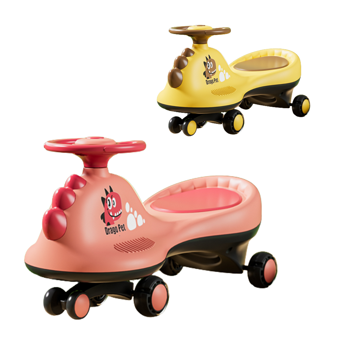 new model Ride on car Mute Wheel with Light Swing Car twisting car