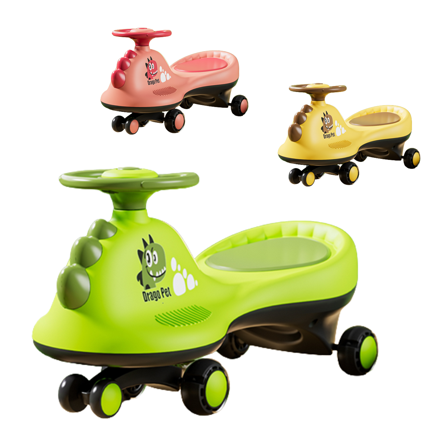 China supplier Popular new style big toy car kids swing car simple baby swing twist cars for children