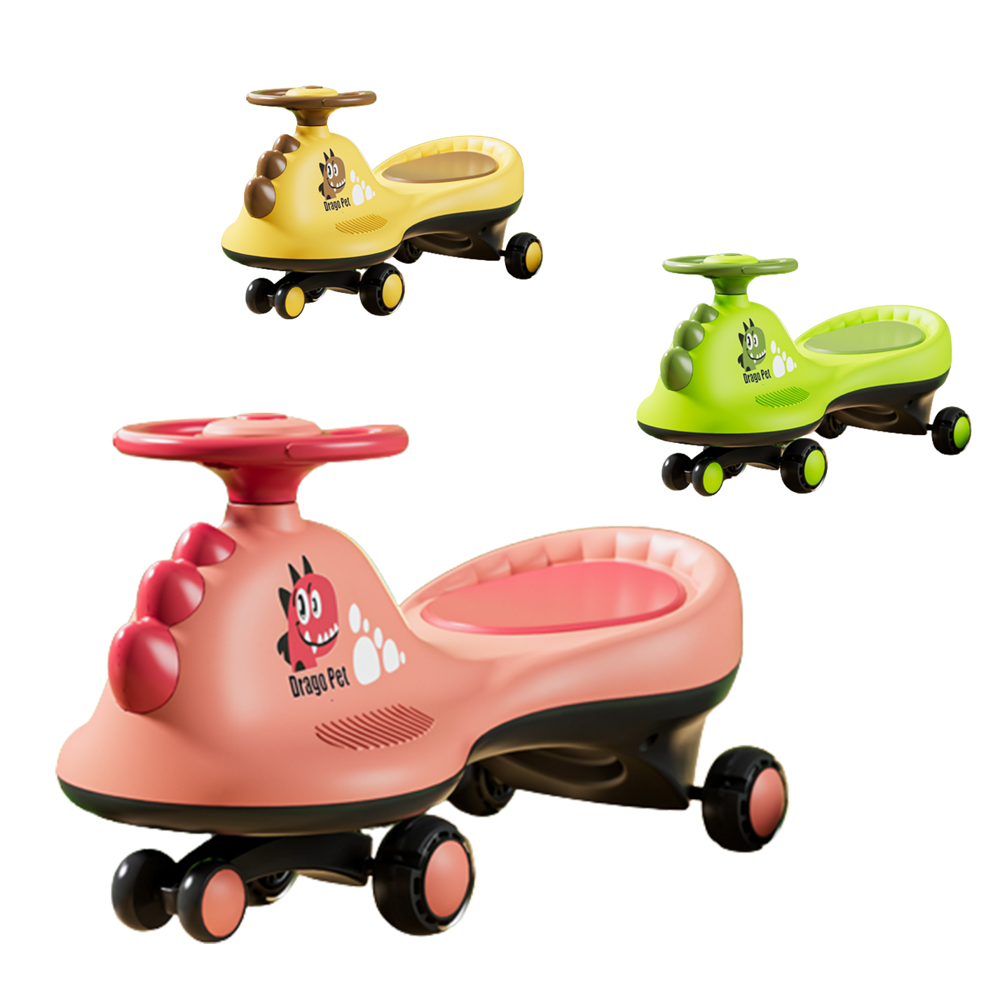 China supplier Popular new style big toy car kids swing car simple baby swing twist cars for children