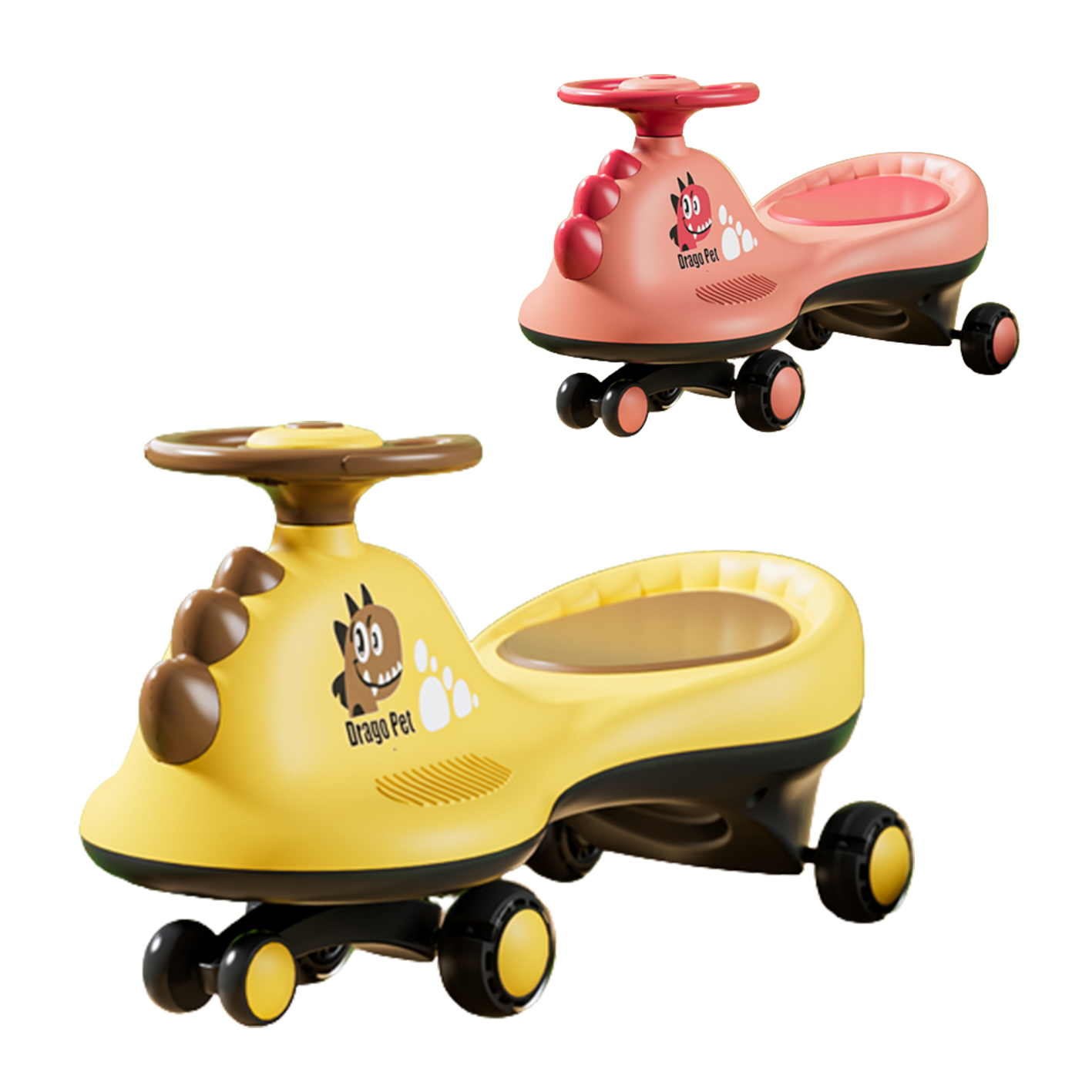 2023 Most popular children baby kids twist car swing car wiggle car with light for 2 years old