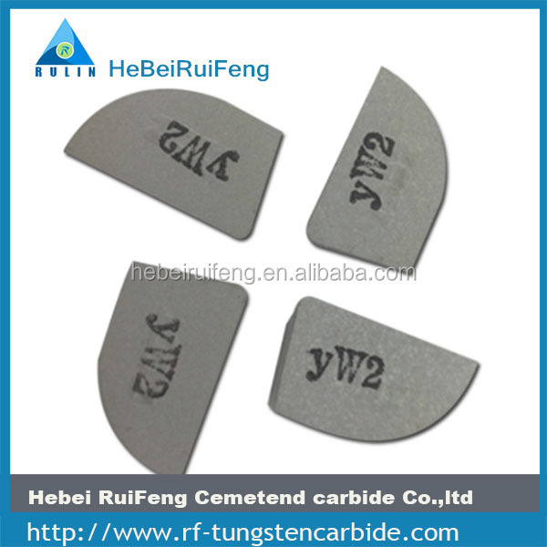 Hot sale yg6 tungsten carbide brazed tips for cutting with various types