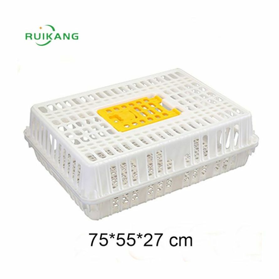 Hot Sale Plastic Live Duck Goose Chicken Pigeon Bird Transport Crate Poultry Carrying Box Cage