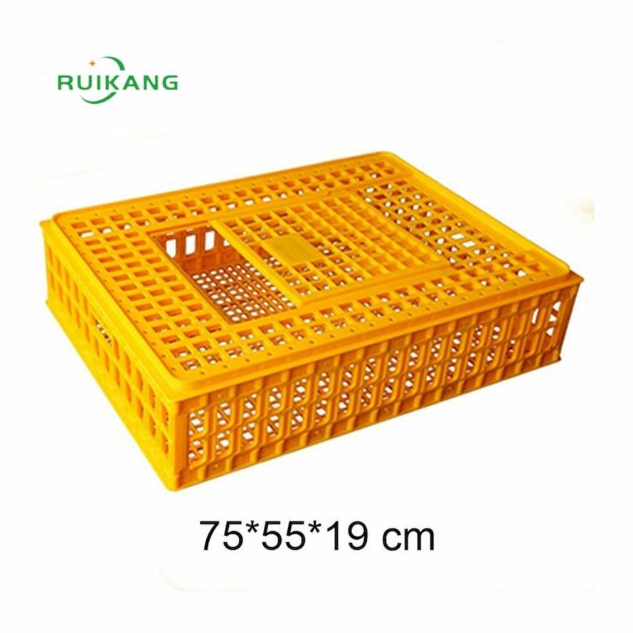 Hot Sale Plastic Live Duck Goose Chicken Pigeon Bird Transport Crate Poultry Carrying Box Cage