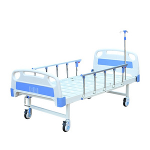 Adjustable medical hospital beds one crank cheap manual nursing patient bed 1 function