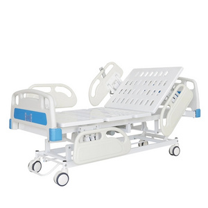 Hot Sale multi function sand hospital bed with manual crank and medical bed cupboards clinic bed medic