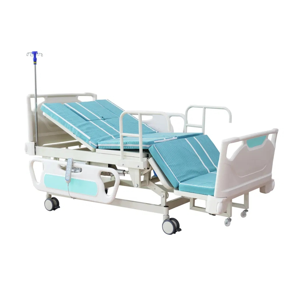 Five multi function electric medical beds for home care portable patient bed with toilet homecare hospital bed 5 funtion