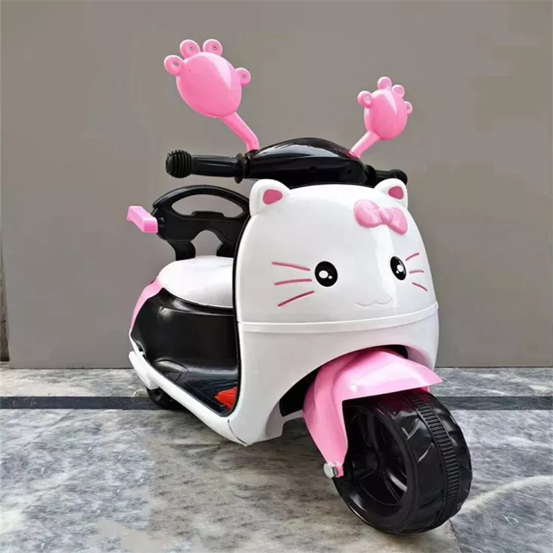 Manufacturer Cheap Cat Image Kid 6V Battery Powered Ride on Motorcycle Tricycle