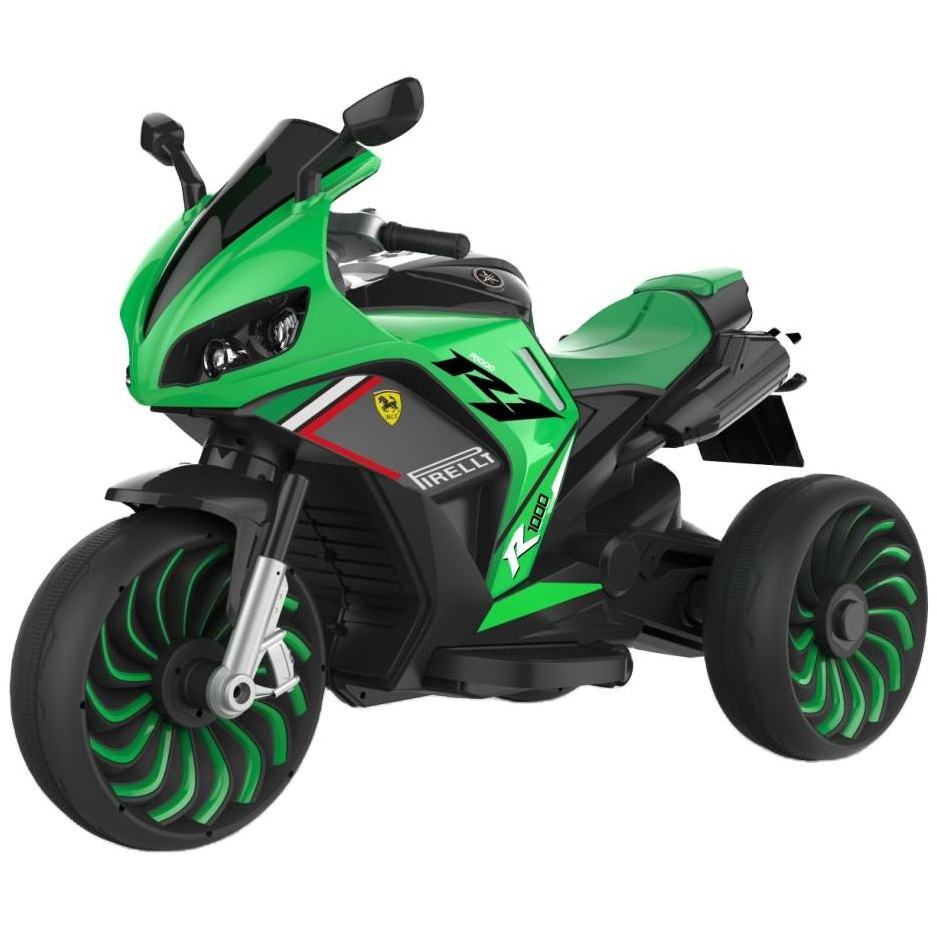 Kids Motorcycle Electric 12v With Early Education Function Children's Electric Motorcycle With Auxiliary Wheels