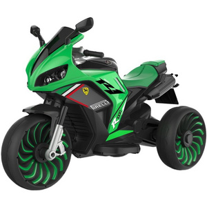 Kids Motorcycle Electric 12v With Early Education Function Children's Electric Motorcycle With Auxiliary Wheels