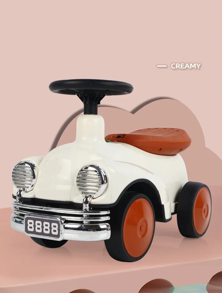 HOT princess pink new children's scooter baby Twister vintage car music lights boys and girls toy factory wholesale