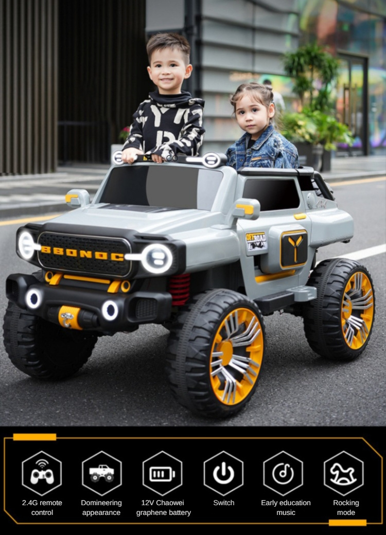 2024 Unisex Wiggle Car Ride-On Toy Powered Electric Kids Cars New Design 6V Remote Control Plastic Material Popular Children