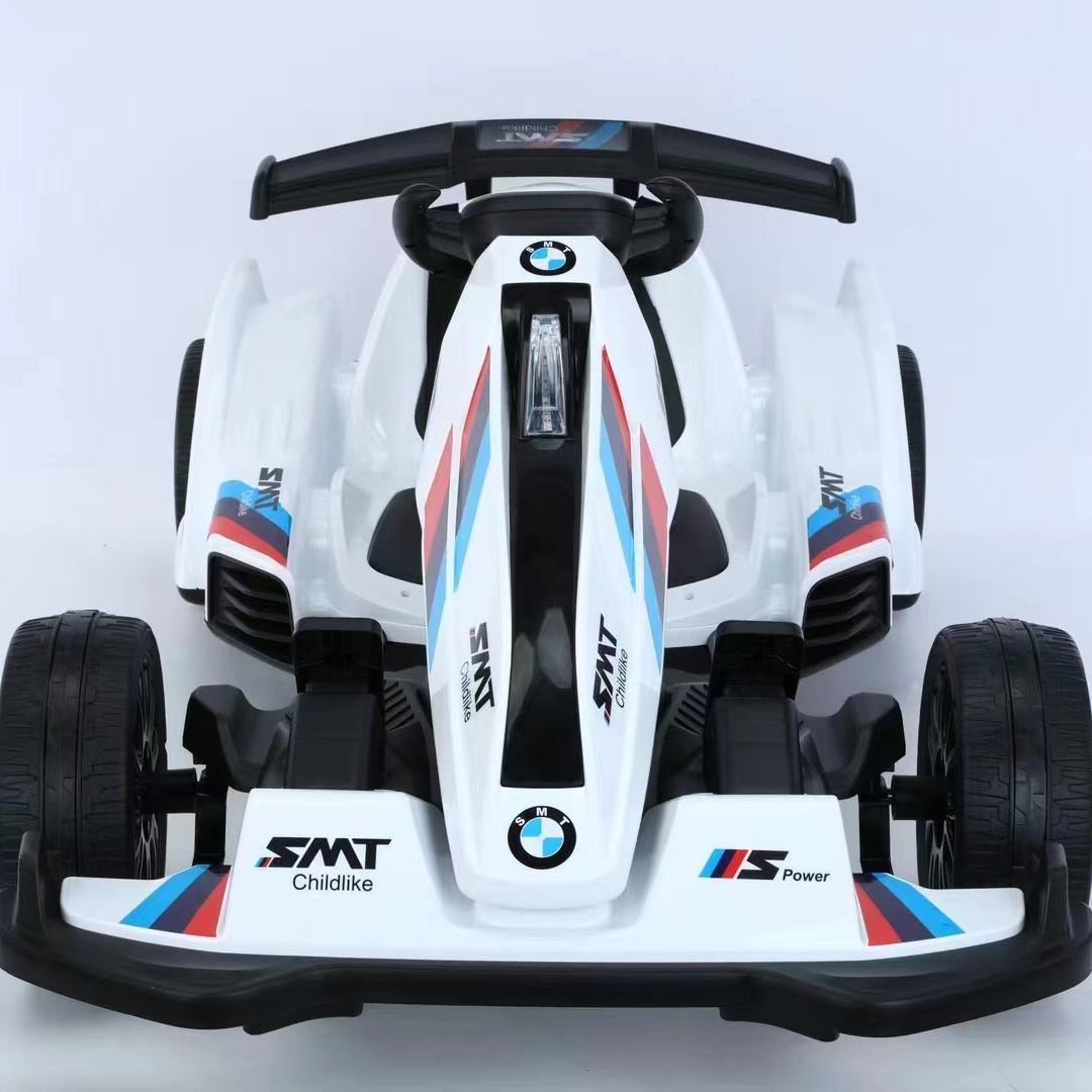 New style popular kids go karting racing child drift car dual motor electric go cart 12V 7AH cheap go carts for sale