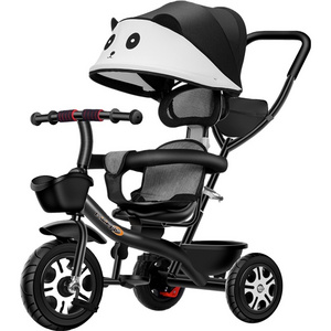 2021 Hot sale 3 wheel 4 in 1 child tricycle for kids with push handle