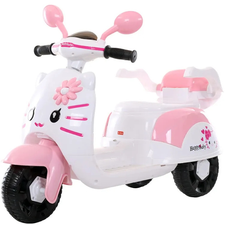 Manufacturer new electric motorcycle with light music/ 3-wheel kids battery operated motorcycle 3-8 years old