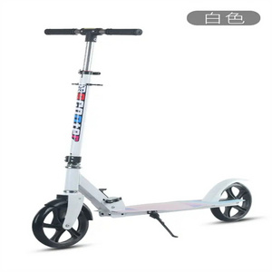 Three-Wheel Foldable Plastic Adult and Teen Scooter for Outdoor City Work School and Freewheeling One Legged Bicycle Style