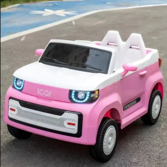 Unisex Children's Electric Car Four-Wheeled Toy Vehicle with Remote Control for 2-4 Year Old Boys and Girls Battery Powered