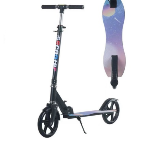 Three-Wheel Foldable Plastic Adult and Teen Scooter for Outdoor City Work School and Freewheeling One Legged Bicycle Style