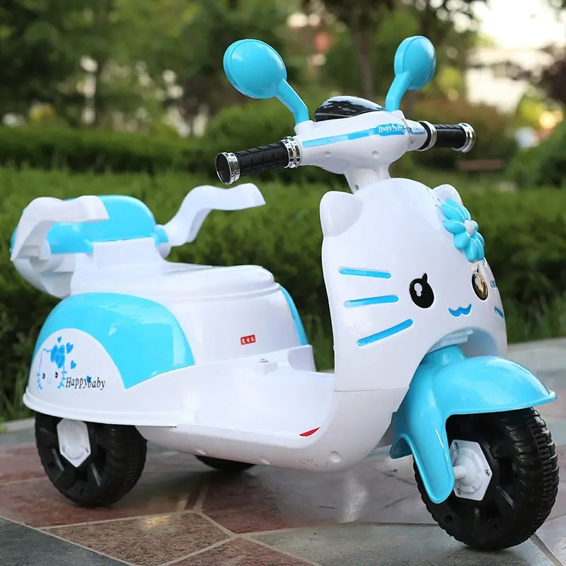 Manufacturer new electric motorcycle with light music/ 3-wheel kids battery operated motorcycle 3-8 years old