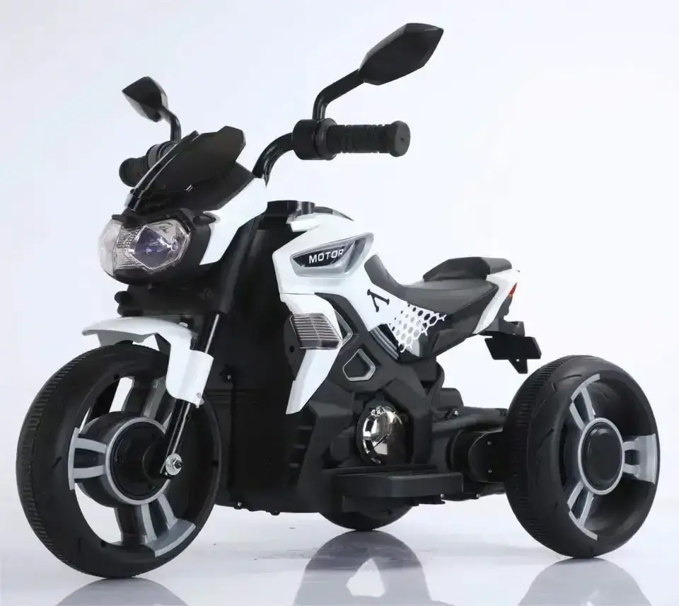 Children's electric motorcycle Tricycle Boys and girls Baby battery car Children's rechargeable toy car can sit people