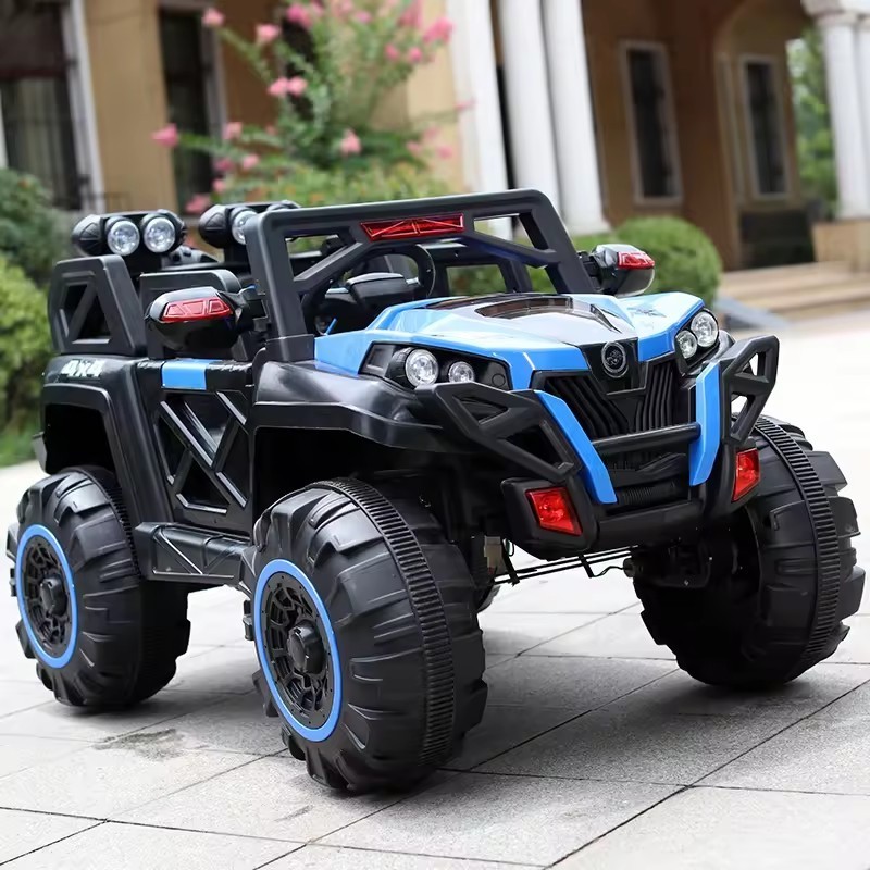 Big size kids electric car with double seat children electric ride on toy car with remote control