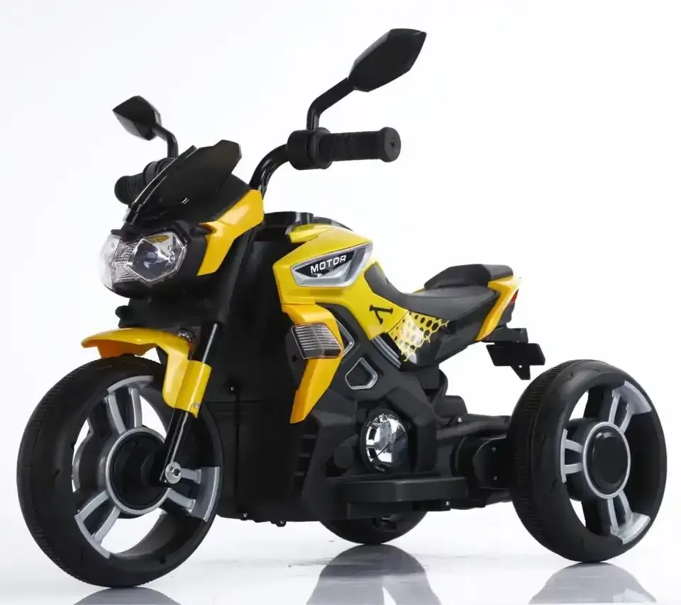 Children's electric motorcycle Tricycle Boys and girls Baby battery car Children's rechargeable toy car can sit people