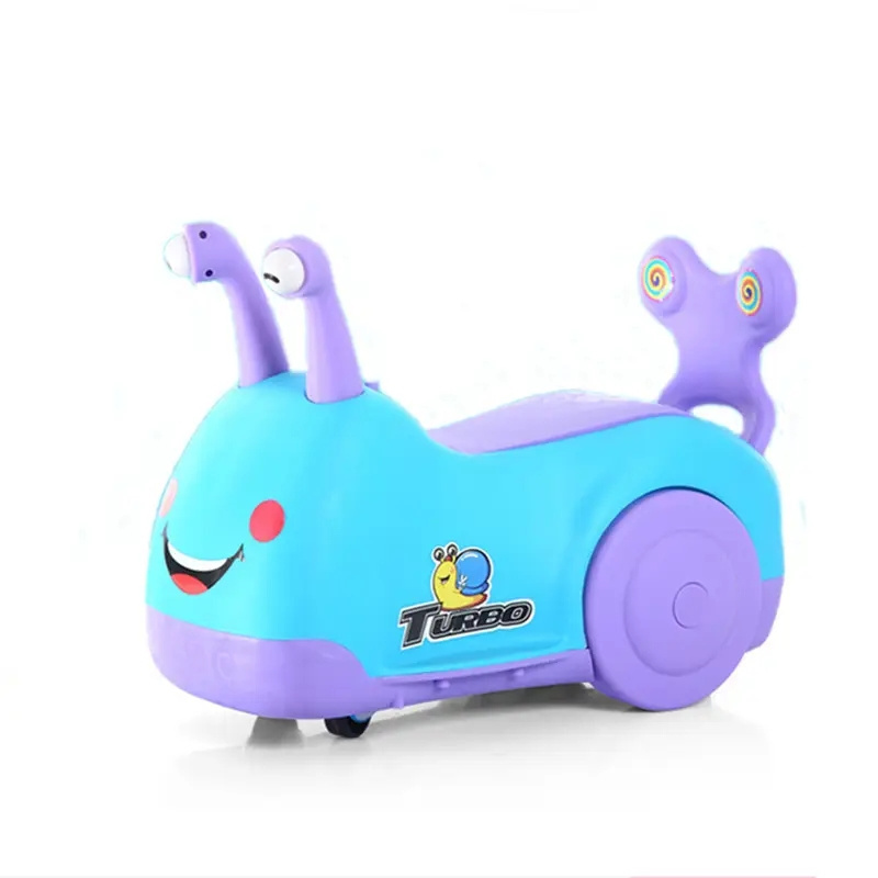 Wholesale new snail four wheel yo car pedalless walker r 4 Wheels Toys Car For Baby With Light and Music Toddler Scooter