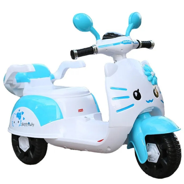 Manufacturer new electric motorcycle with light music/ 3-wheel kids battery operated motorcycle 3-8 years old