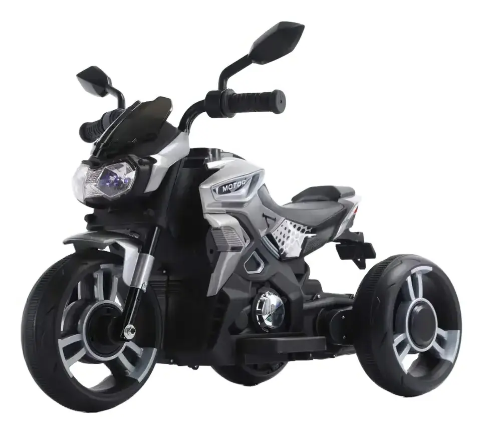 Children's electric motorcycle Tricycle Boys and girls Baby battery car Children's rechargeable toy car can sit people