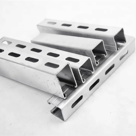 Steel Profiles China Perforated Stainless Steel Channels Price C-channel C Section Purlins Cold Rolled C Channel Steel